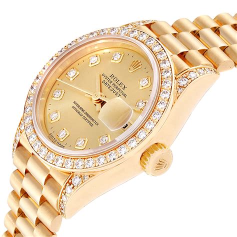 datejust rolex women's gold|Rolex lady Datejust 26 gold.